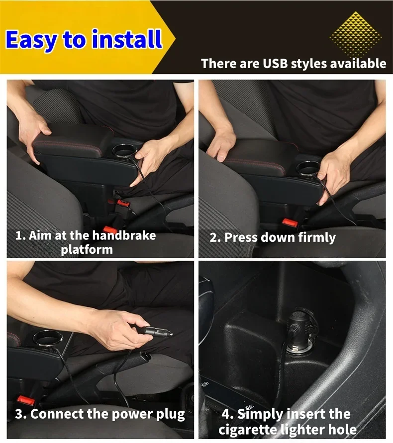 포드 포커스 2 mk2 20052011 차량용 팔걸이 박스(패스트 충전 컵홀더 포함) 2006 2007 2008 2009 2010 자동차 액세서리