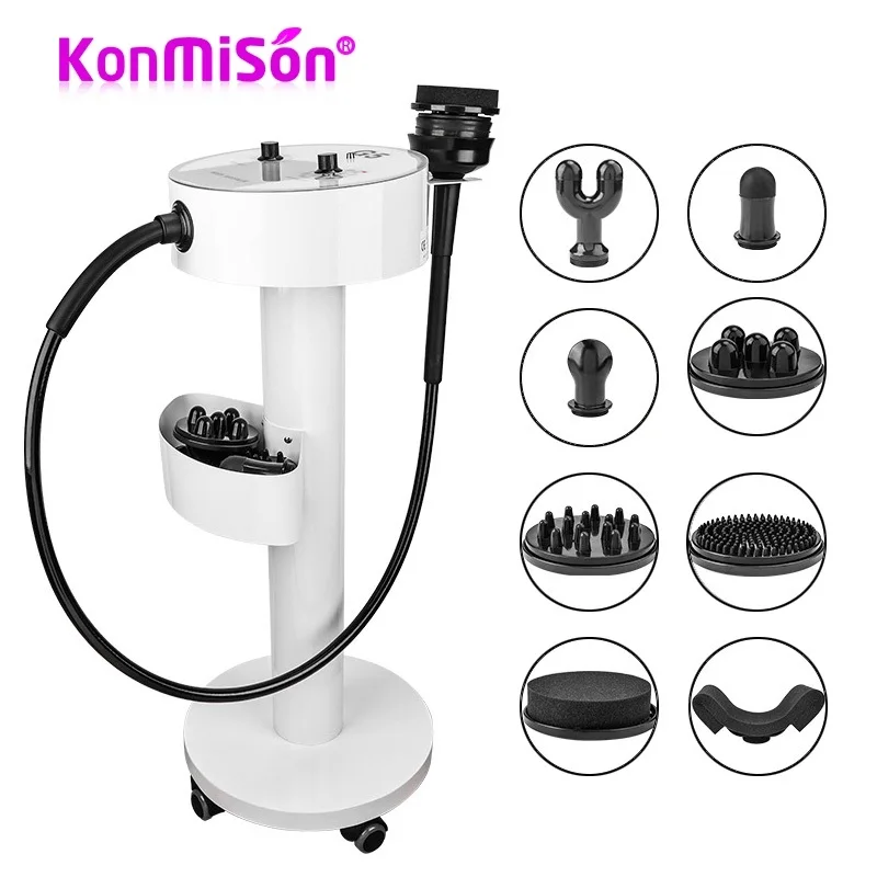 8 Heads G5 Vibration Massage Slimming Machine With Trolley High Frequency Shaping Massager Weight Loss Fat Reduce Beauty Salon