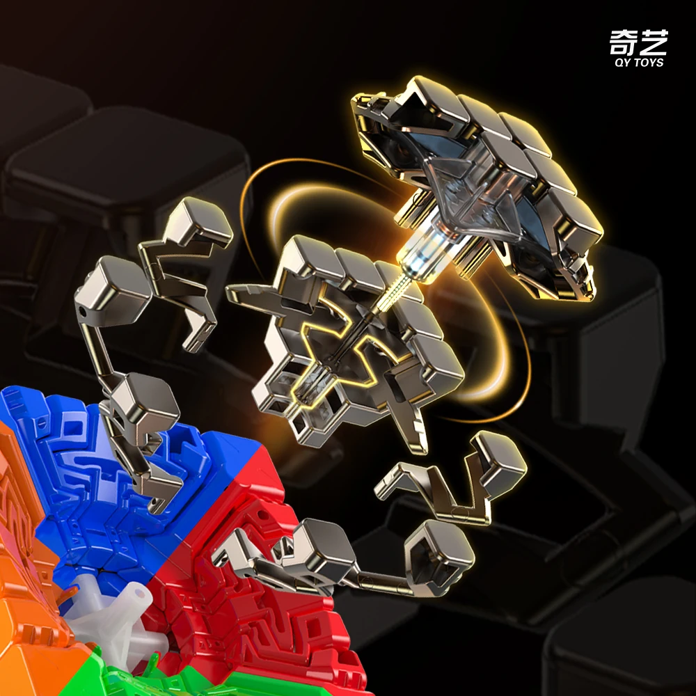 【Premium Quality】 Qiyi 7x7 Magnetic Cube Stickerless Professional Fidget Toys Qiyi Warrior 7x7 Cubo Magico Puzzle.