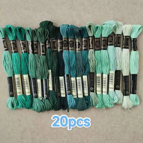 100% Cotton High Quality Cross stitch Floss Embroidery thread  Cross Stitch Embroidery Hand Knitting Sewing Weaving 8m 447 color - Image 9