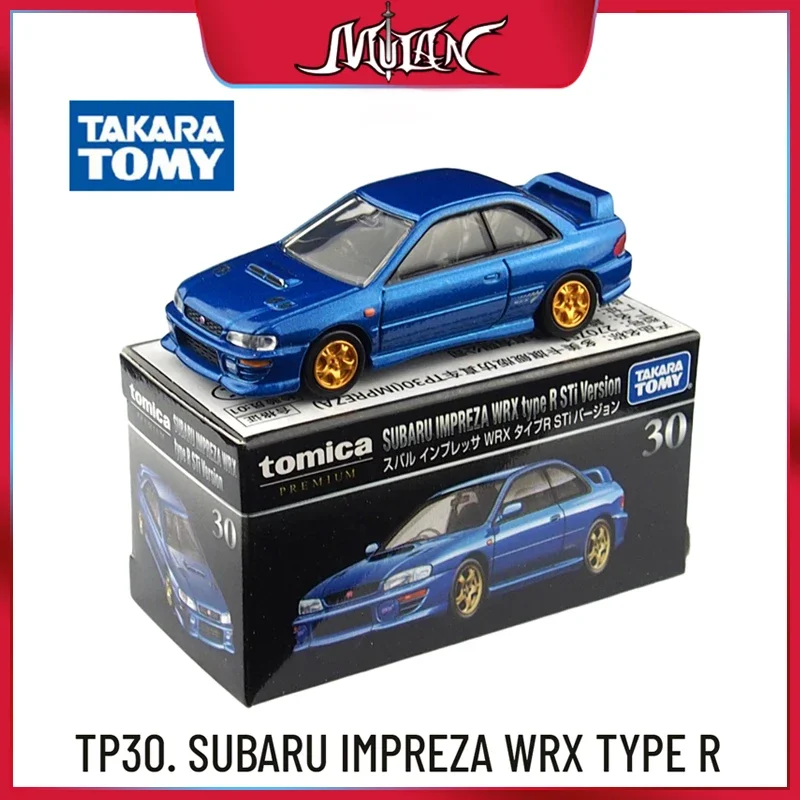 Takara Tomy Tomica Premium TP SUBARU IMPREZA WRX TYPE R Scale Car Model Replica Collection Kids Xmas Gift Toys for Boys Toy takara tomy tomica cars 1 30 scale model subaru brz replica kids room decor xmas gift toys for baby boys