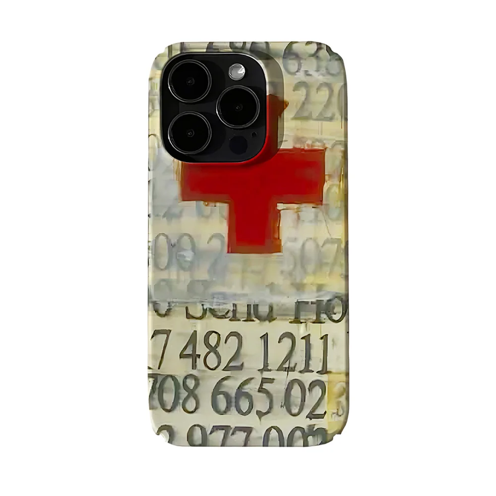 รูปสินค้า เคสกากบาทเรโทร ปกป้อง iPhone ทุกรุ่น