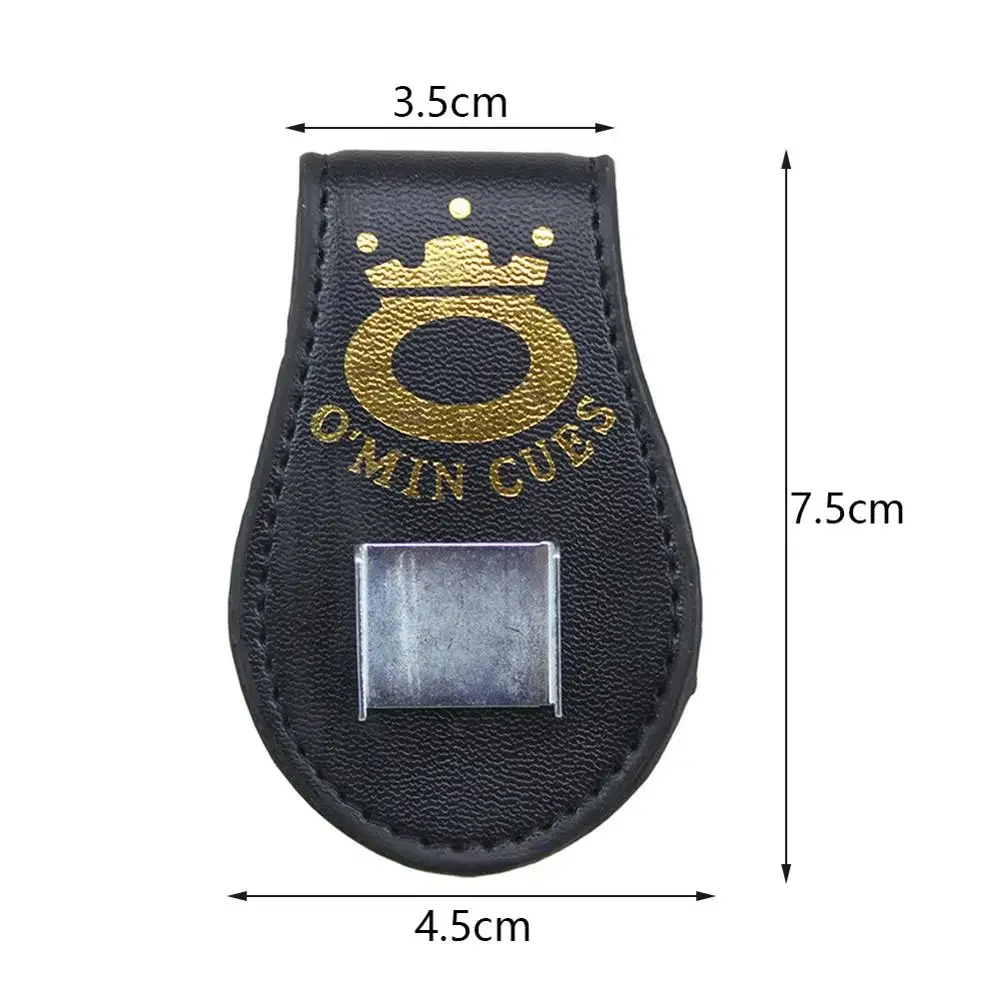 Portable Leather Chalk Bag Chalk Clip Pool Billiards Snooker Accessories Leather Magnetic Belt Clip Holder Powder Holder billiard chalk holder