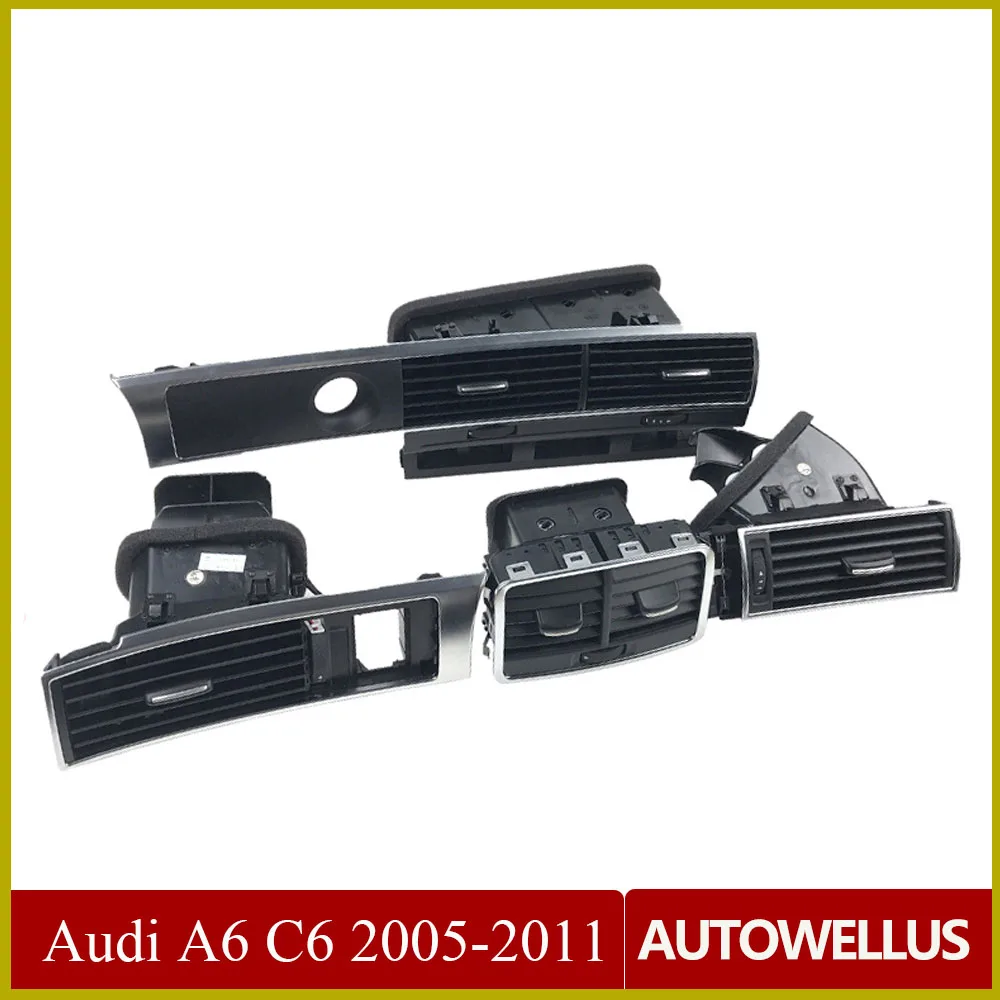 

Car Auto Front Rear Center Console Air Condition Vent For Audi A6 C6 2005 2006 2007 2008 2009 2010 2011