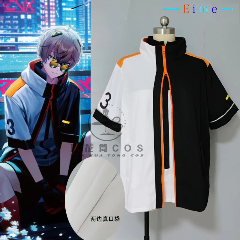 EIME Yutuber VTuber Nocytx ڽ ǻ Alban Knox Cosplay Shirt  Ƽ  ҷ īϹ   