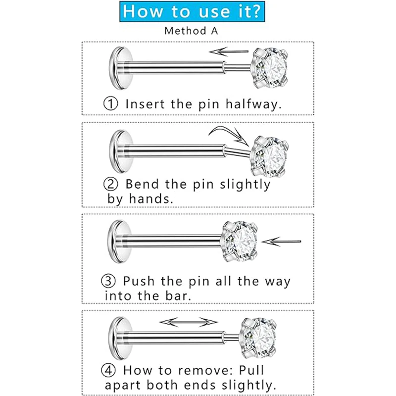 Labret nose stud removal best sale