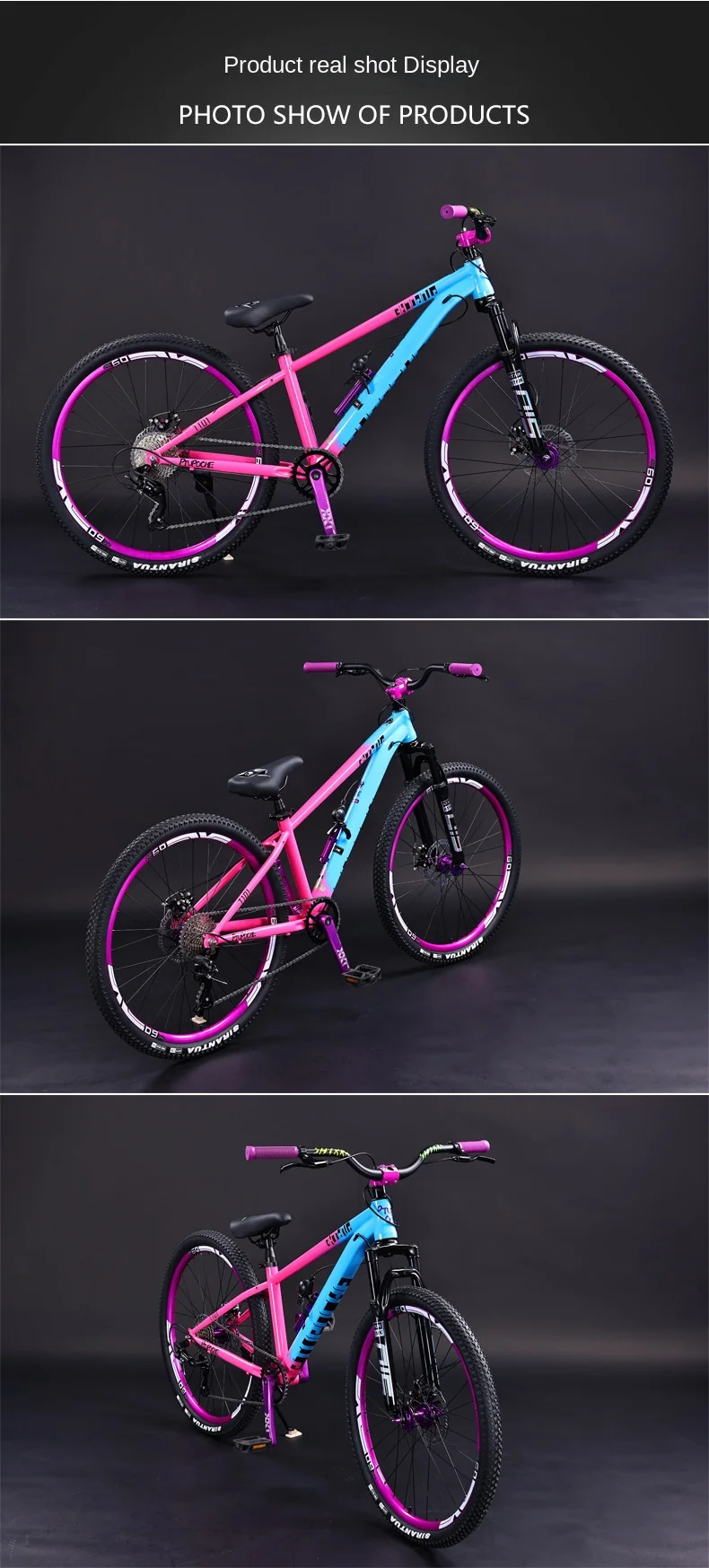 OVOZI Dirt Bike bicicleta de montaña hombre y mujer adulto velocidad Variable bicicleta para estudiantes adolescentes ultraligera absorción de impacto