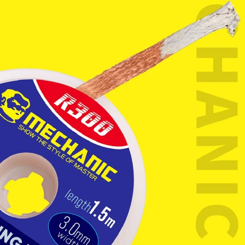 1.0/1.5/2.0/2.5/3.0/3.5/4.0mm Width 1.5m Length Desoldering Braid solder remover desoldering braid desoldering mesh braid welding wires Welding Remover Copper Solder Wick Wire Cord PCB