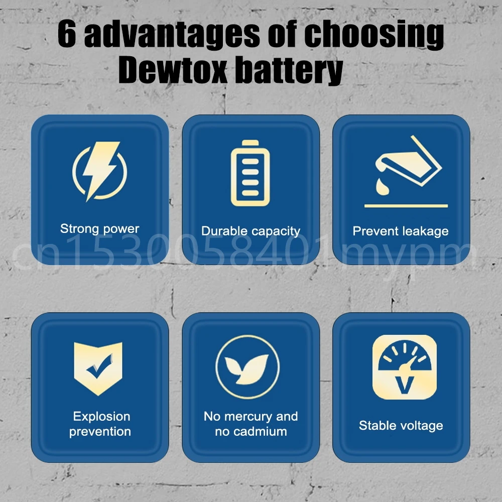 2PCS 9V 6F22ND PPP3 MN1604 6LR61 Battery Heavy Duty Dry Battery Non-rechargeable for Smoke Alarm Intercom Toy Camera Radio