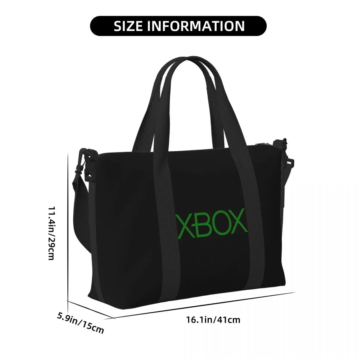 Classic Xbox Grocery Shopping Tote Bags Women Big Capacity Game Gamer Gifts Gym Beach Travel Bags