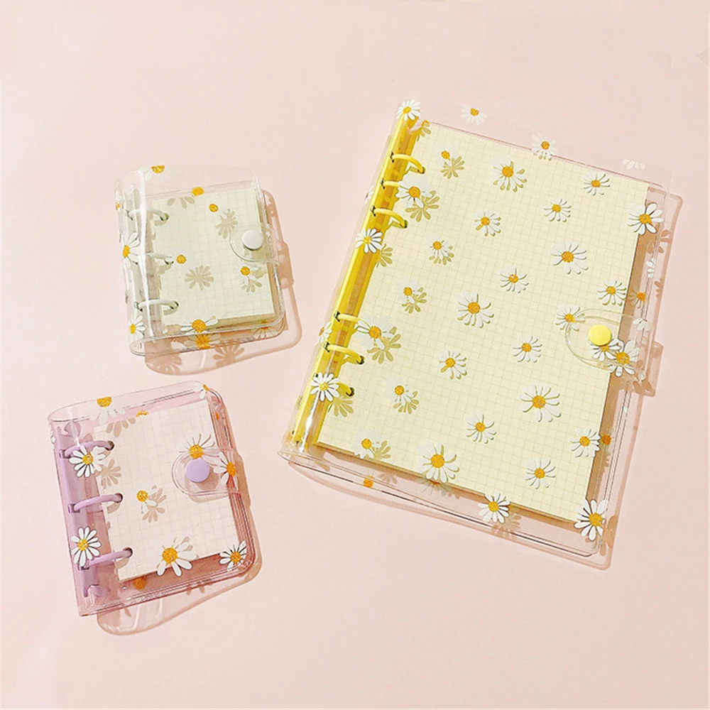 Cute Daisy Binder Notebook  Kawaii Korean Stationery - Hello South Korea