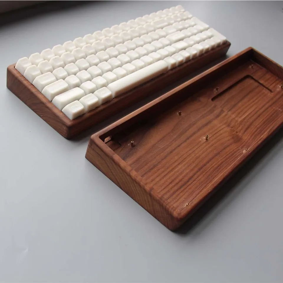 木製 メカニカル 自作キーボード 木製メカニカルキーボードキット,北米ウォールナット,96レイアウト,100