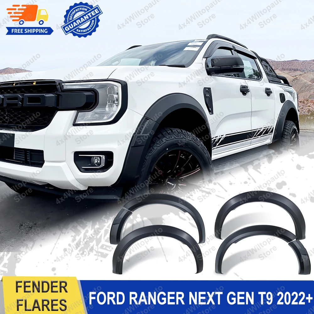 Spatbordverbreders Wielkastbeschermer Voor Ford Ranger Next Gen T9 2022  2023 2024 2025 Wildtrak Dubbele Cab Auto Deel accessoires - AliExpress, image size:1000x1000