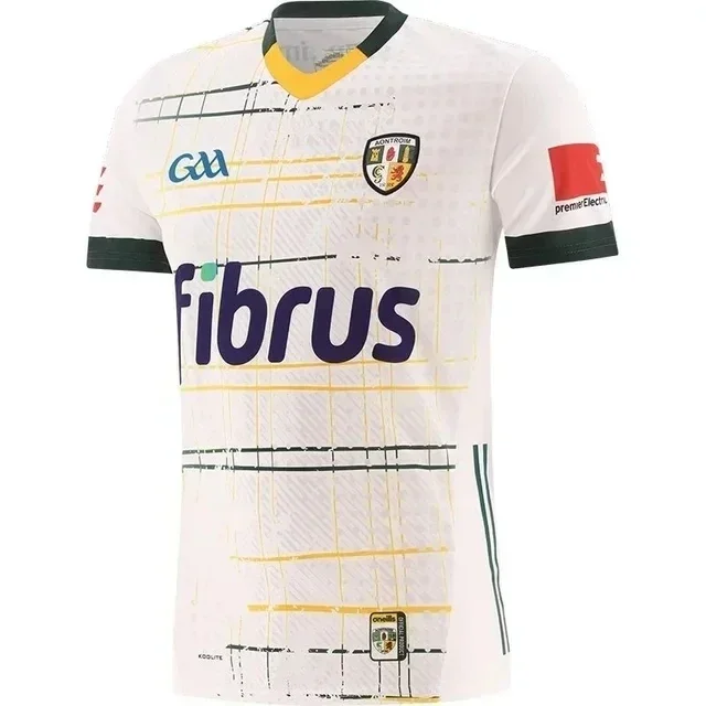 Antrim GAA Mens Rugby Jersey Size:S-5XL