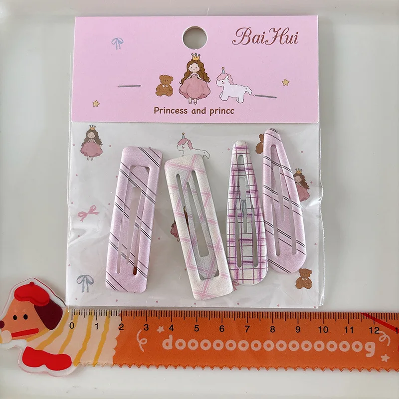 2025 Niedliche bedruckte Haarnadeln für Damen und Mädchen, Kinder, Pony-Haarspangen, Nadeln, Haarspangen, Zubehör, Haarspange, Kopfschmuck, Kopfbedeckung, Ornament – Detail 2