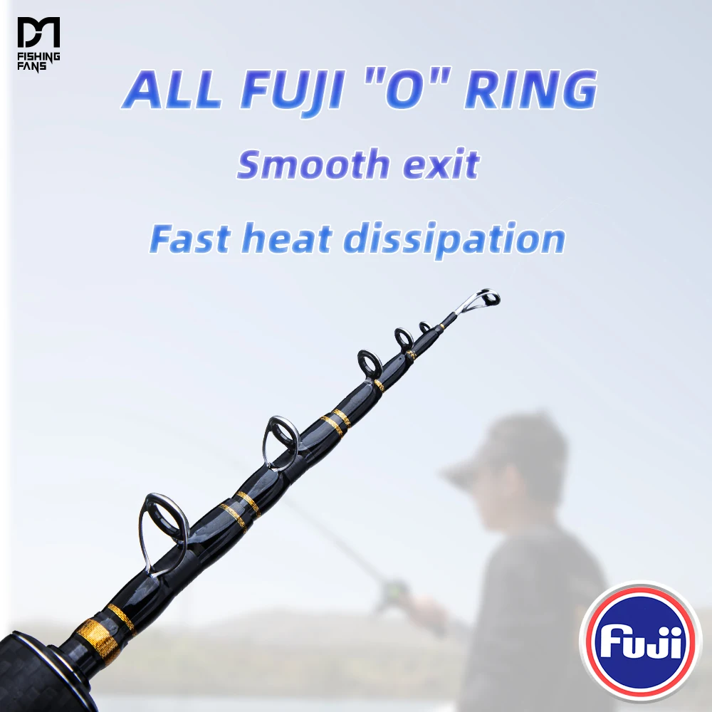 ファミリーフィッシング FISHINGFANS Carbon Fuji Telescopic Trout Rod Travel Rod