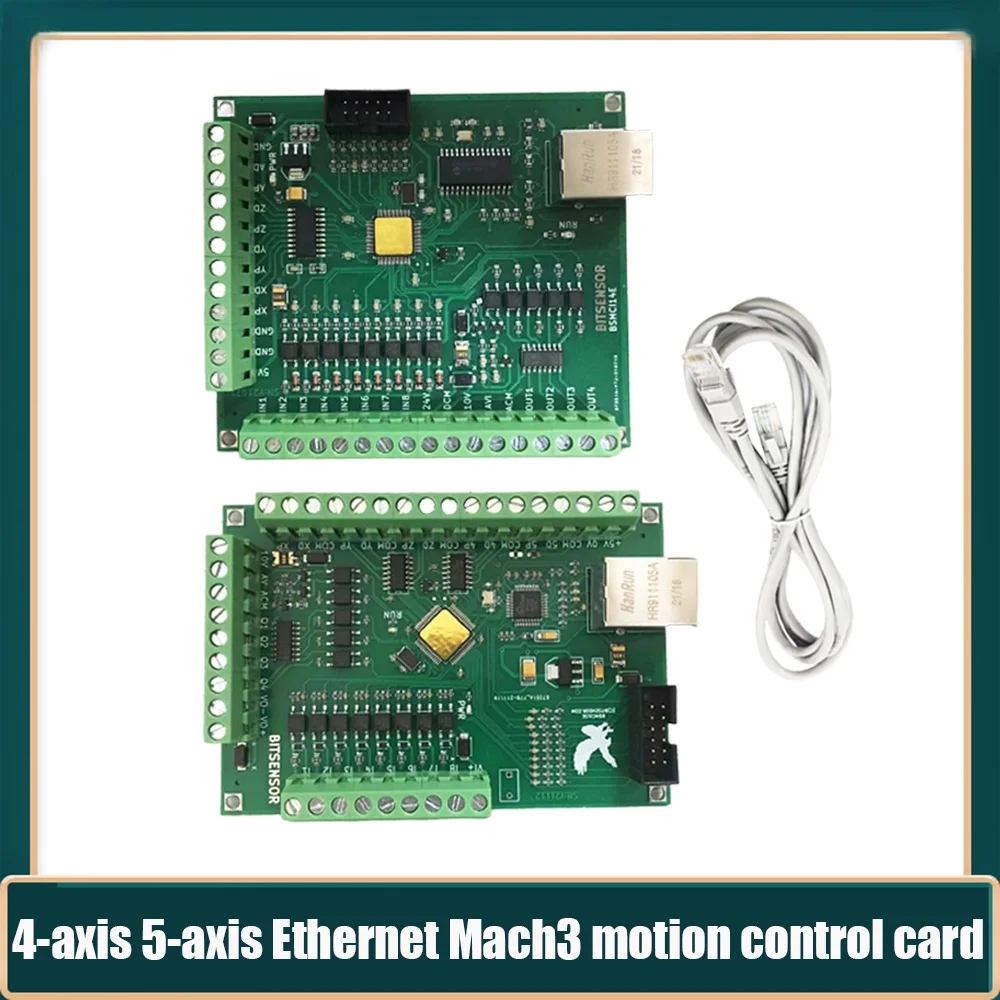 

Engraving Machine Mach3 Control Card 4-axis 5-axis Cnc System Ethernet Interface Input And Output Terminal Power Supply 12v -36v