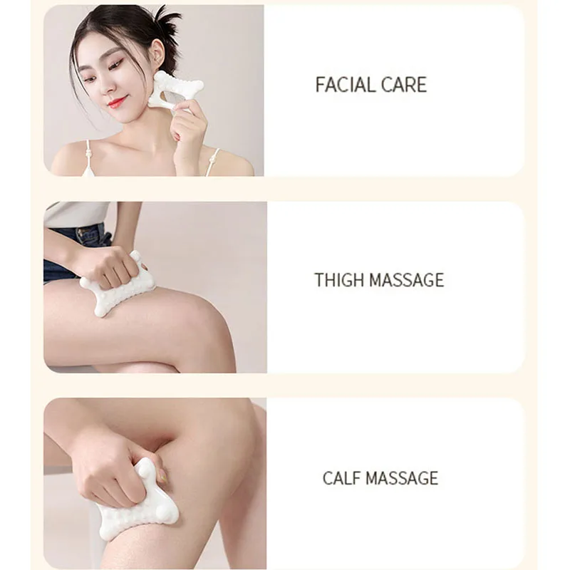 Resin Gua Sha Massage Tool Face Lift Lymphatic Drainage Trigger Guasha Board For Neck Leg Arm Body Muscle Relief
