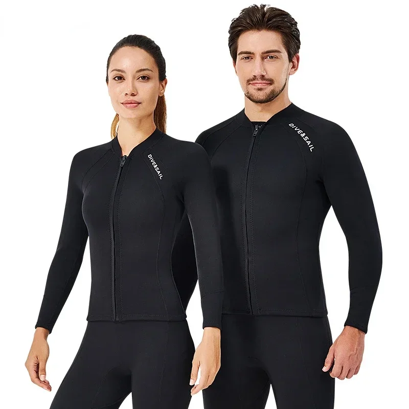 Neoprene Diving Suit Split Top Long Sleeved Diving Suit Cold and Warm Large Surfing 2MM