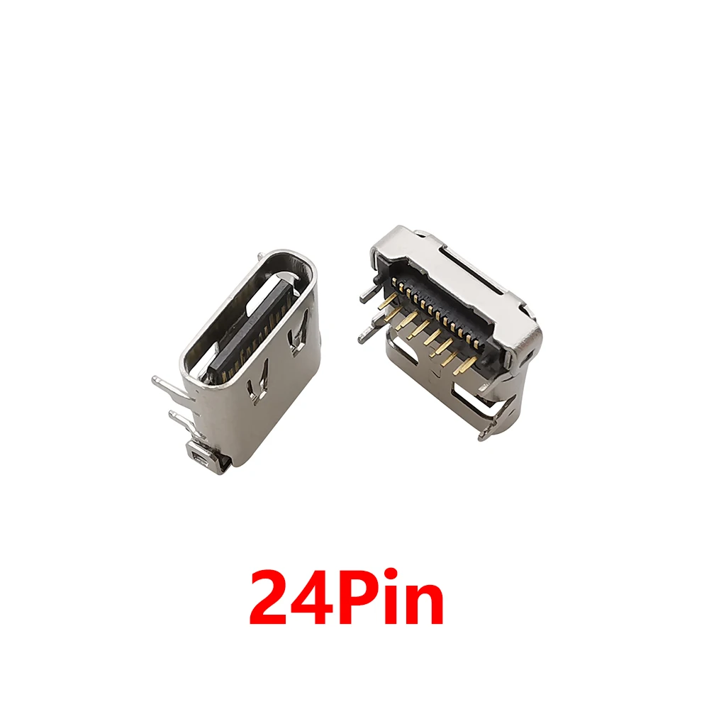 10Pcs USB Typ C Jack Löten Stecker Lade Port 2P 6P 16P 24 Pin USB-C Buchse für PCB Handy DIY Reparatur – Detail 6