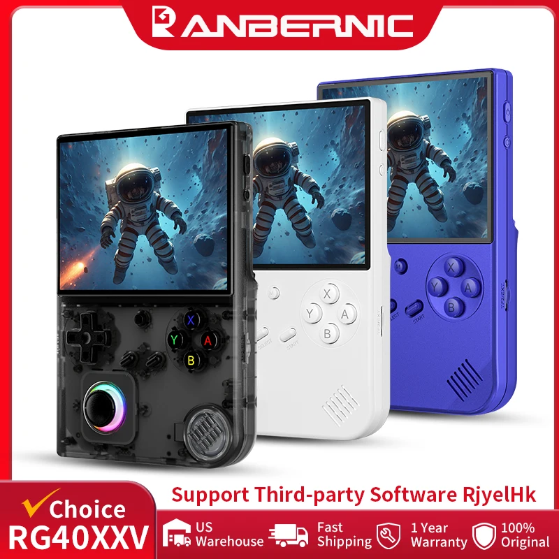 Console di gioco portatile retrò ANBERNIC RG40XXV Schermo IPS da 4,0'' Lettori joystick RGB Linux a 64 bit Supporta WiFi Bluetooth Uscita HDMI_voghion.com