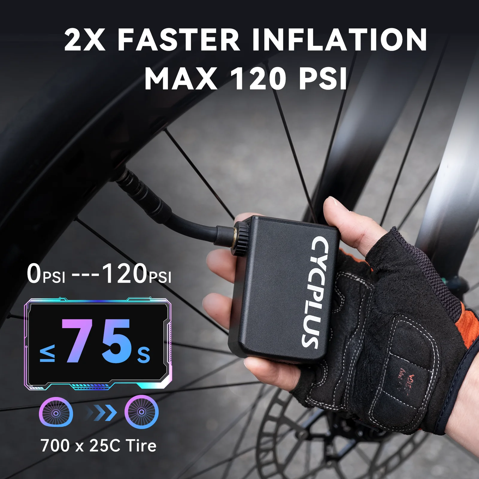 AS2 Pro Tiny E-Pump For Bike – CYCPLUS