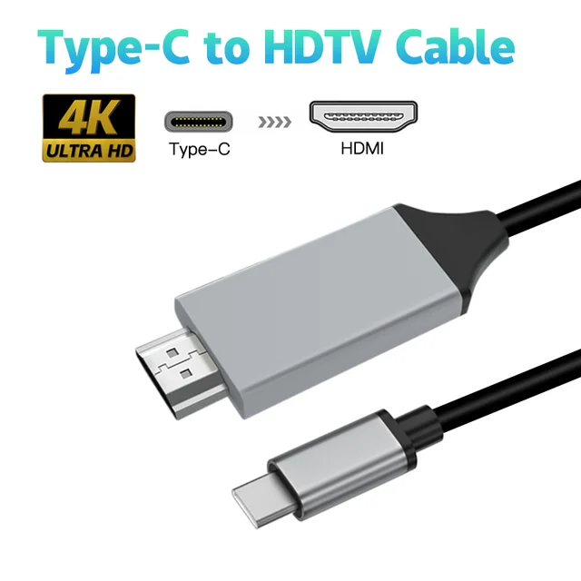 New Adaptador USB Tipo C a HDMI, USB 3,1 Convertidor Macho A Hembra MacBook  