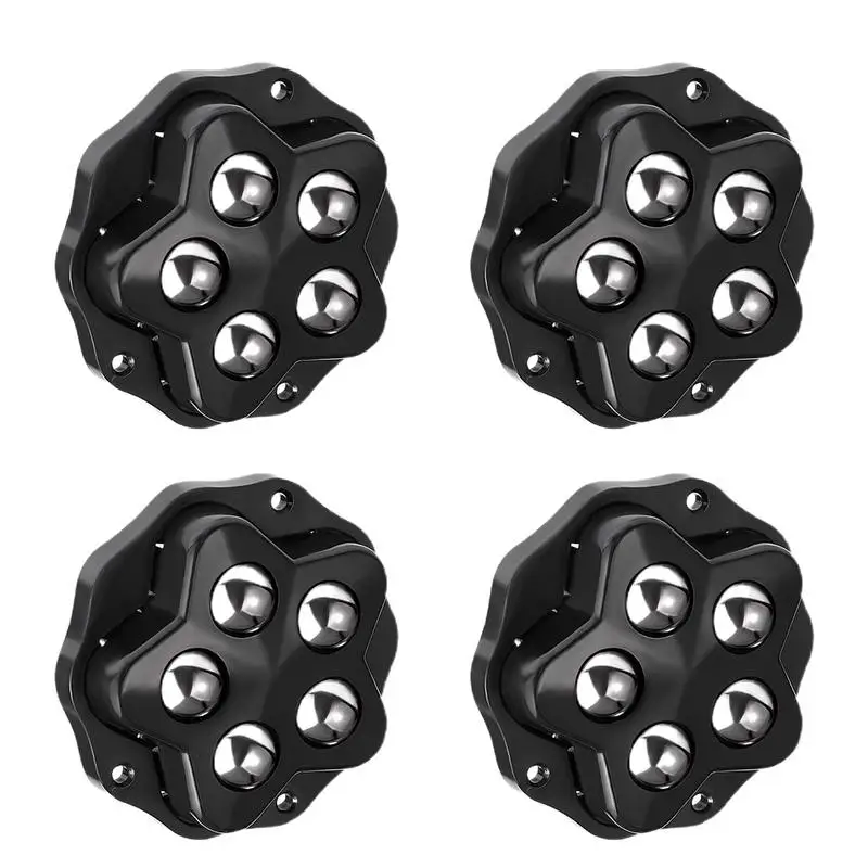 Roller Ball Casters Adhesive 360-Degree Rotatable Ball Casters 4PCS Household Ball Bearing Rollers User Friendly Caster Wheels