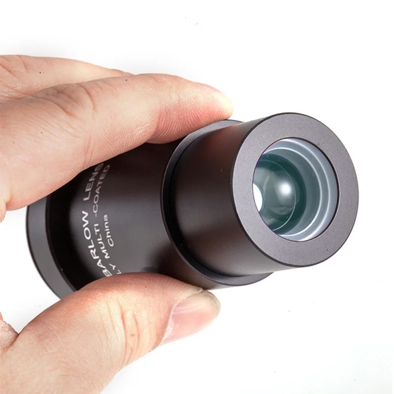 Telescope 5X Astronomical Telescope Eyepiece Barlow Lens 1.25Inch Astronomical Telescope Accessories Aluminium Alloy 2