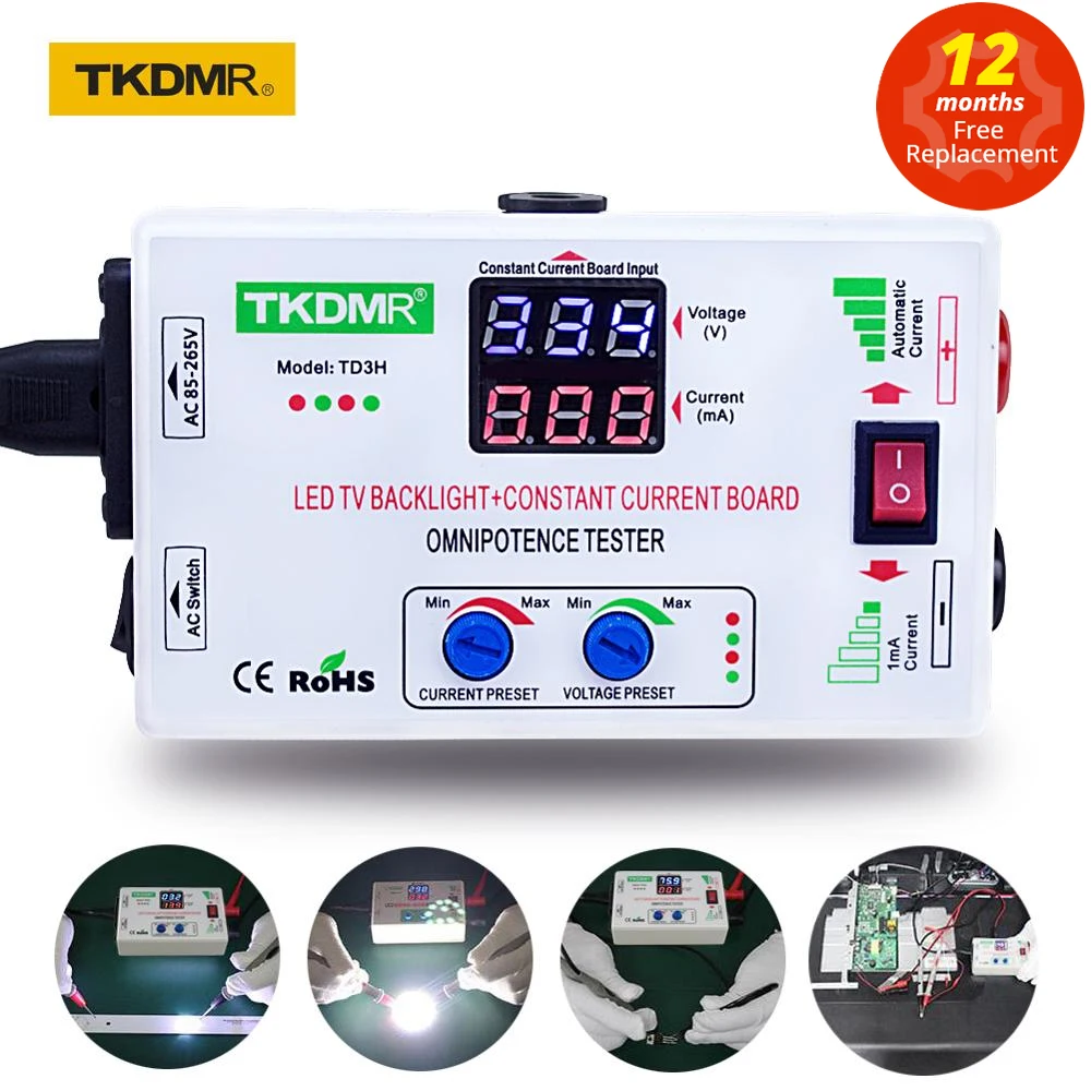 LED Tester TKDMR 0-330V Smart-Fit Manual Adjustment Voltage TV LED Backlight Current Adjustable Constant Current Board LED Lamp Bead