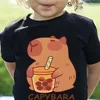 Kids Clothes Summer Capybara Graphic T Shirts O-Neck Clothing for Girls Short Sleeve Children T-Shirt Fashion Tops Child T Shirt 3