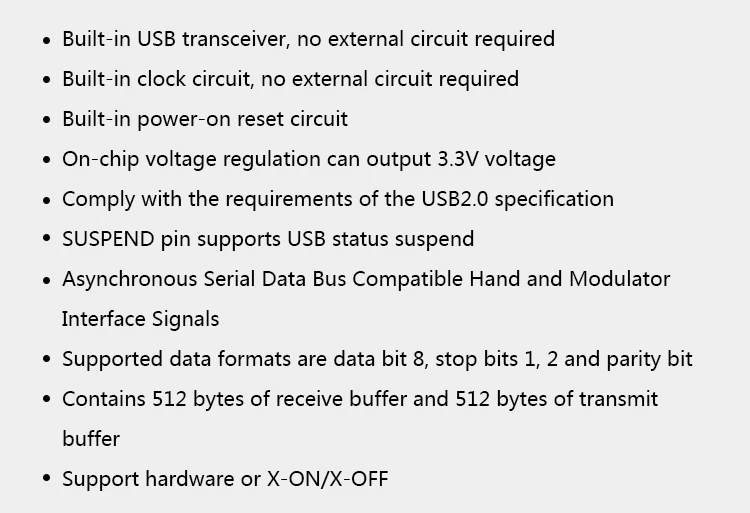 CH340 USB to TTL serial port module USB to UART module STC downloader