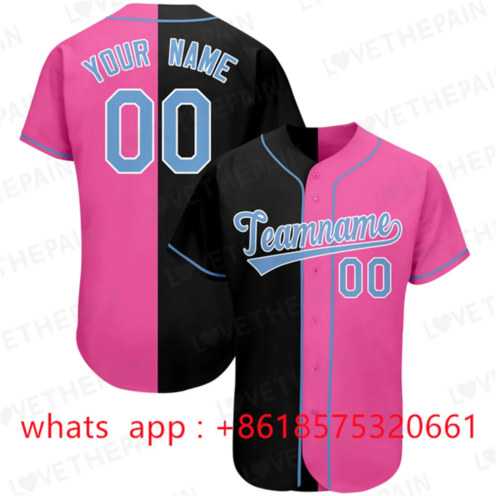 Custom Baseball Shirt Printing Top Quality Short Sleeve Baseball Jersey Softball Jersey Game Training Shirt for Men/Women/Kids 4