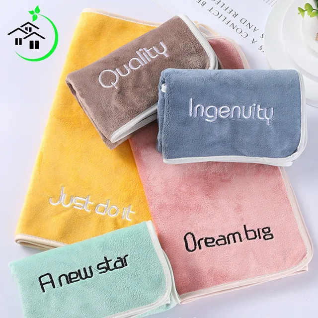 2022 Új, Abszorbens Mikroszálas Szárítás Puha Kéz Törülköző Otthoni Textil Mosás Gondozás Fürdőszoba Háztartási Cikkek - Image 2
