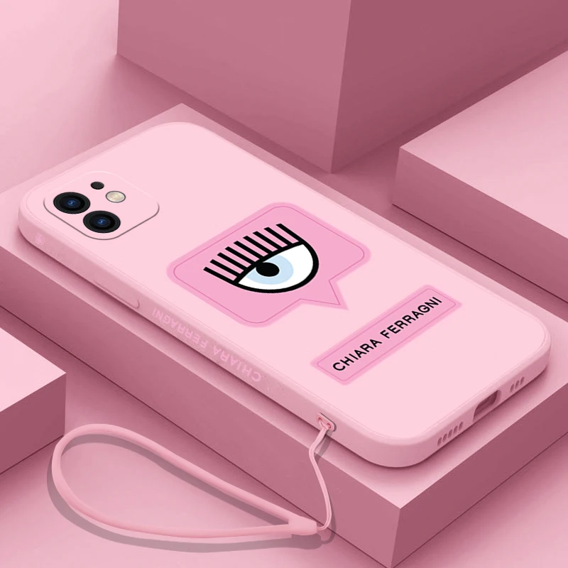 スマホケース・テックアクセサリーその他 Chiara Ferragni 'Cf Mascotte' I-Phone 11 pro battery case Hot Ferragnies Eyes Chiara Phone Case For iPhone 15 14 13 12