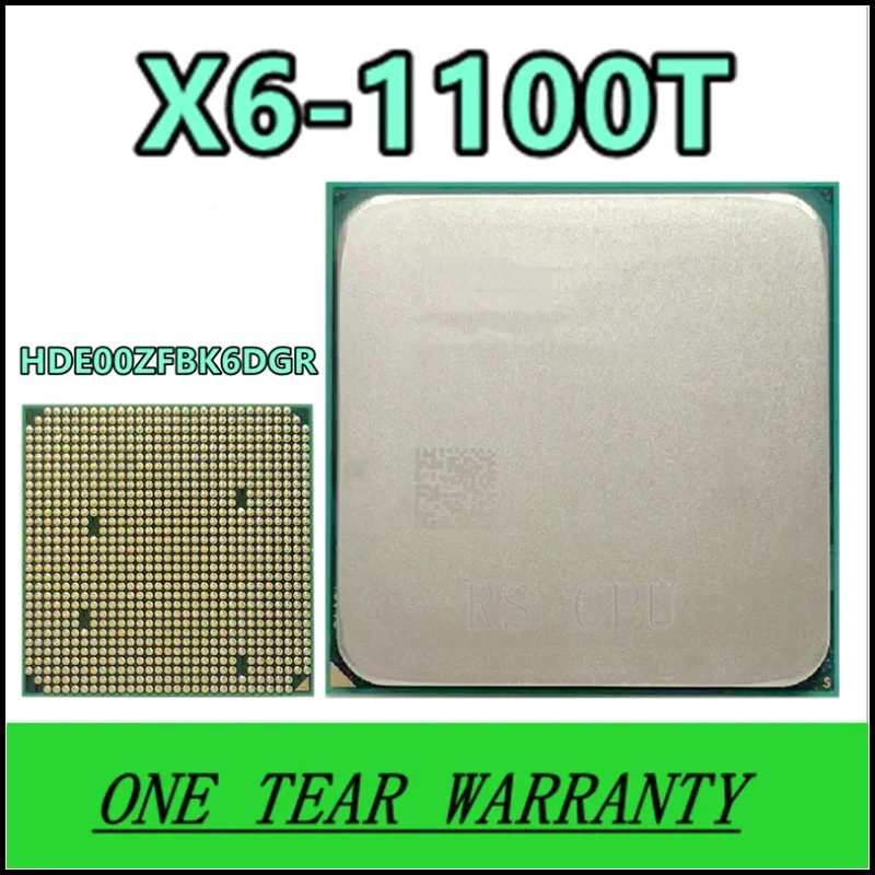 

X6 1100T X6-1100T 1100 3.3 GHz Six Core CPU Processor HDE00ZFBK6DGR Socket AM3