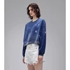 NIGO LP Women's Men's Spring And Autumn High Street Old Graffiti Cotton Round Neck Long Sleeve Short Sweatshirt #nigo61427 4