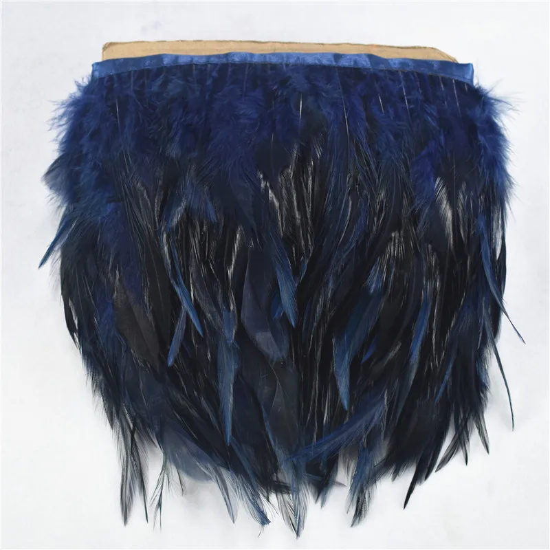 1Meters Saddle Pheasant Feathers on Tape Trim Fringe for Clothes Ribbon Sewing Trimmings Wedding Accessories Decoration pheasant feathers