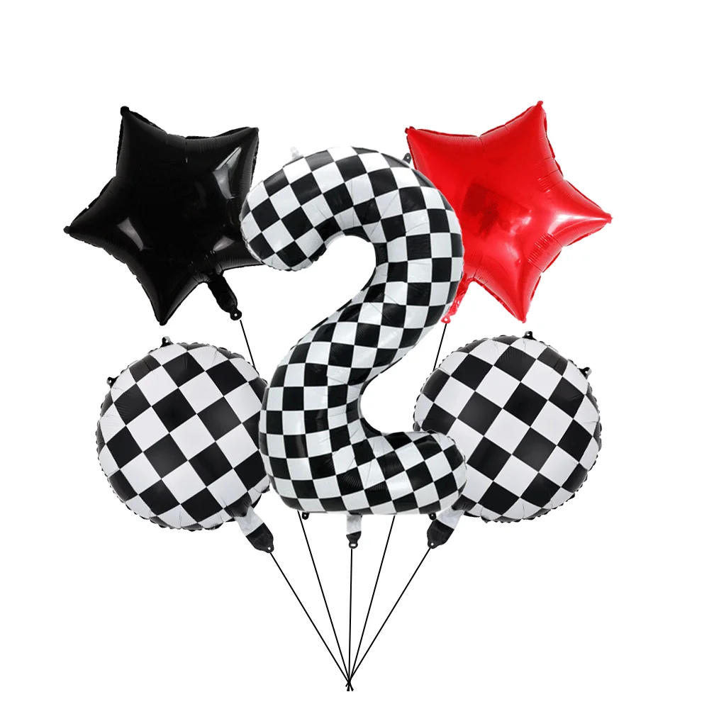 Motorrad-Thema Happy Birthday Banner Teller Tortendekoration Helm Motocross Ballon Dirt Bike Geburtstagsdekoration Partyzubehör – Detail 16