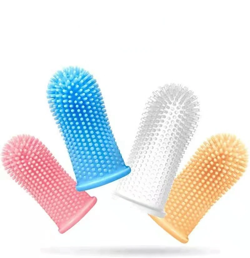 20 Pcs Microfiber Finger Toothbrushes For Dogs & Cats - Pet Dental Cleaning Brushes