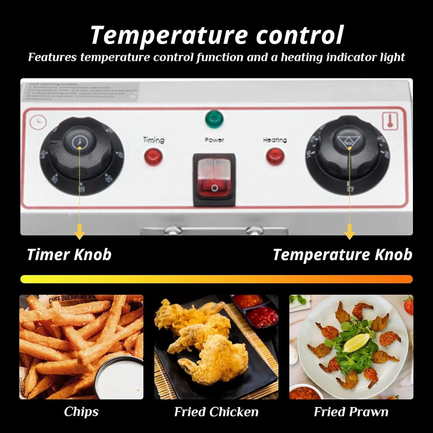 24.9QT Capacity Electric Deep Fryer with Time Control & Oil Filtration Countertop Dual Tank Fryers w/Drain Temperature Control