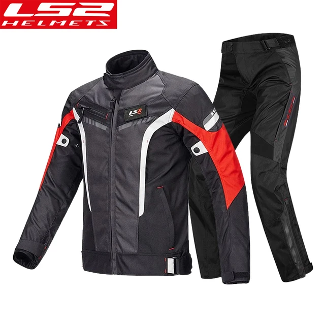 LS2 Original Motorcycle Jacket Windproof Breathable Motocross Riding Jacket Clothing Men Anti-fall Reflective Motorbike Jacket