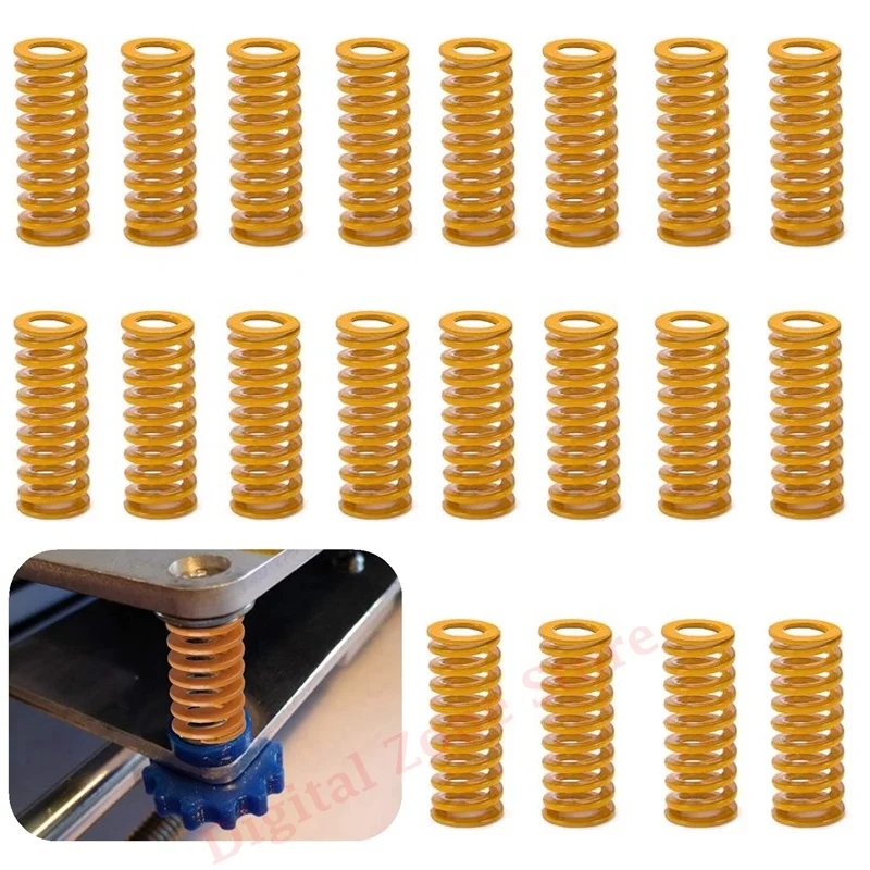 

20Pcs 3D Printer Compression Springs 8 x 20mm for Creality CR-10 10S S4 Ender 3 Motherboard Bottom Connect Leveling Accessories