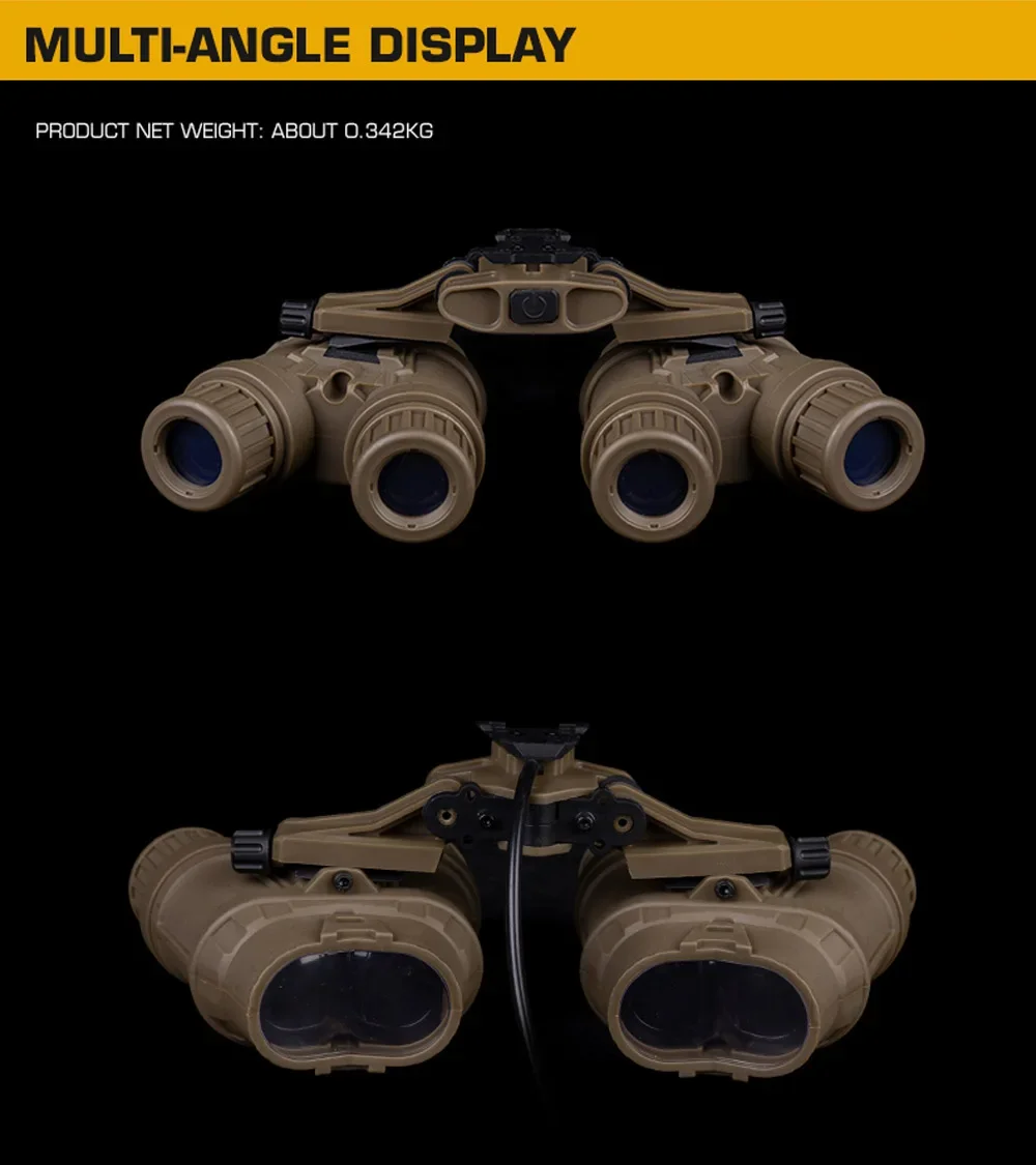 Tactical GPNVG 18 Night Vision Goggles Flipable Dummy Model NVG Mount FAST Airsoft Helmet Binoculars Decoration Cosplay Props