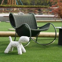 Nordic Balcony Woven Outdoor Chair Luxury Summer Garden Indoor Playground Outdoor Chair Adult Backyard Cadeira Design Furniture