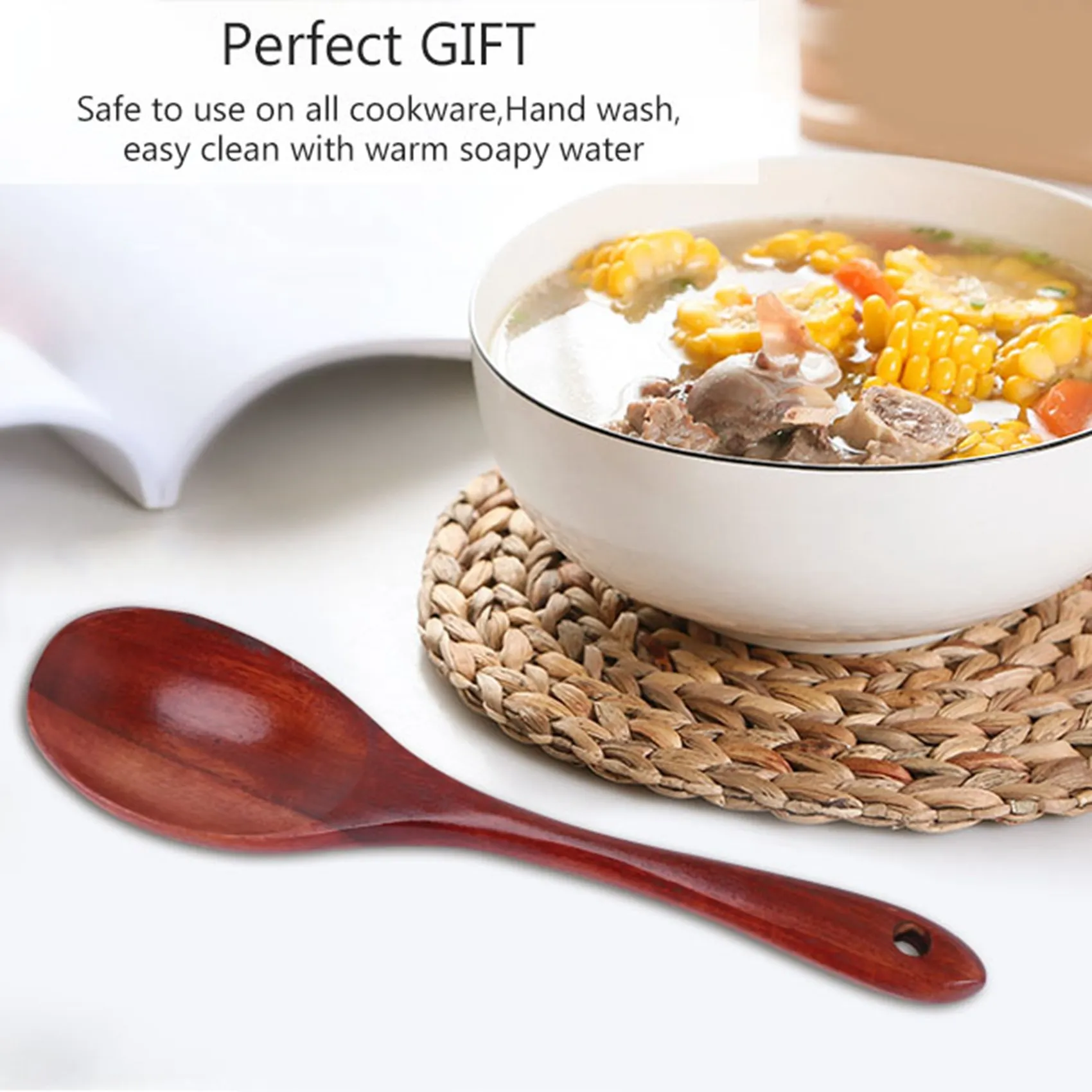 

Набор деревянных кухонных принадлежностей, деревянные ложки для приготовления еды, набор кухонных шпателей из 7 предметов в комплекте