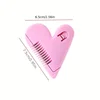 1Pc Thinning Beauty Hair Cut Accessories Home Mini Makeup Tools Heart Shape Hair Cutting Trimmer Barber Comb Bangs Hair Remover 6