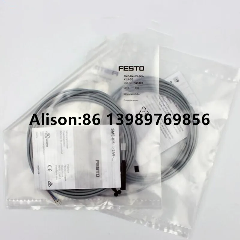 

FESTO proximity switch SMT-8M-A-NS-24V-E-2,5-OE 574338 SMT-8M-A-NS-24V-E-0,3-M8D 574339 SMT-8M-A-ZS-24V-E-5,0-OE-EX2 574341