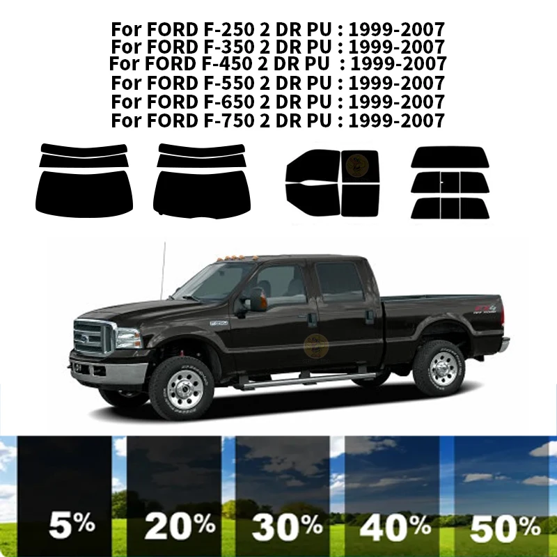

Precut nanoceramics car UV Window Tint Kit Automotive Window Film For FORD F-750 2 DR PU 1999-2007
