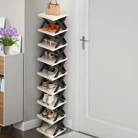 Étagère à chaussures verticale à 6/9 niveaux, porte-chaussures. Gain de place pour les entrées, facile à assembler, rangement pour l'organisation de la maison 1